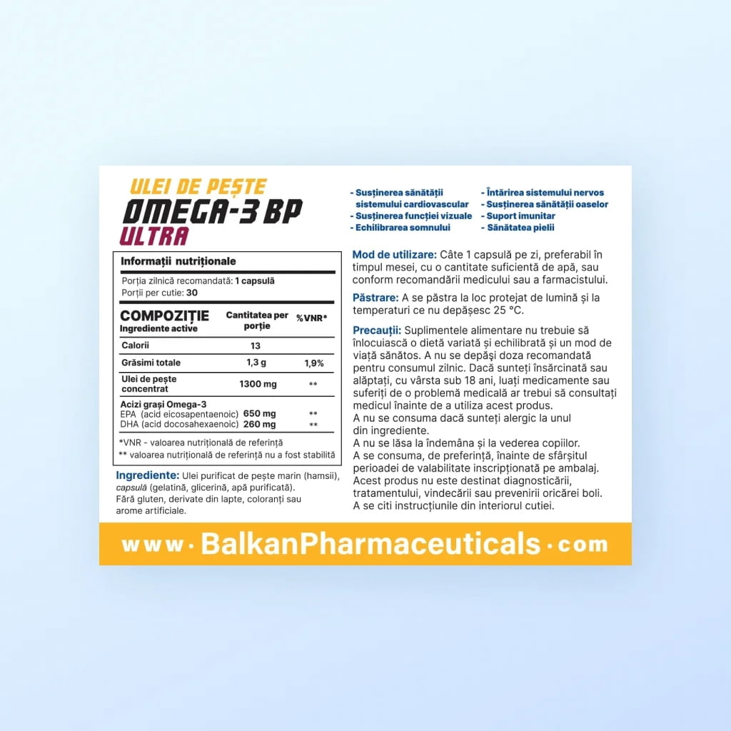 Omega 3-BP ULTRA, caps. N30 - 3