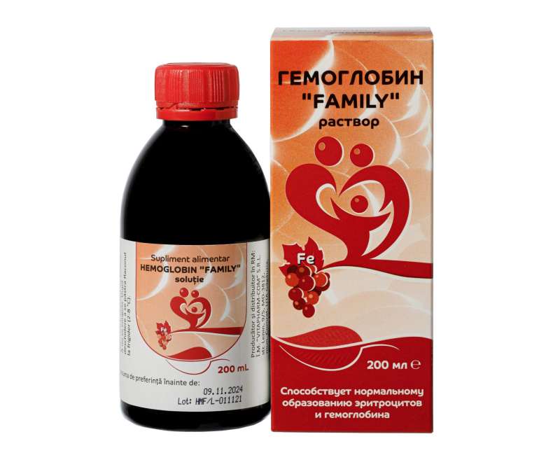ГЕМОГЛОБИН “FAMILY” раствор 200 мл