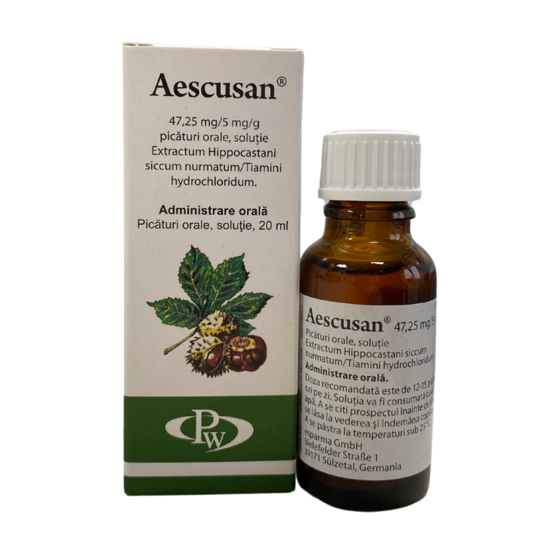 Aescusan picături orale 20 ml