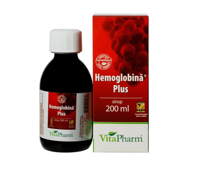 HEMOGLOBINĂ+PLUS sirop 200 mL