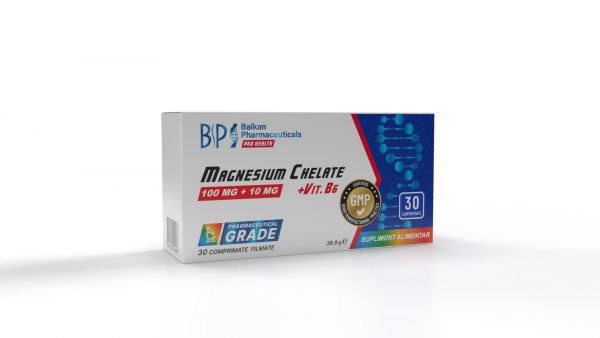 Magnesium Chelate+Vit.B6 (100mg+10mg) comp.N30 BP - 1